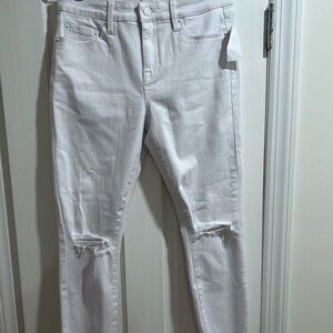 Pistola White Distressed Skinny Jeans